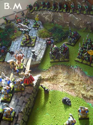 Nain bataille ork , gobelins  vs nain