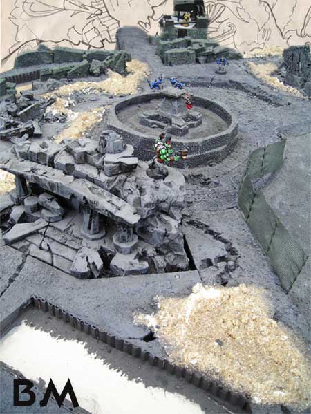 Diorama bataille futuristr