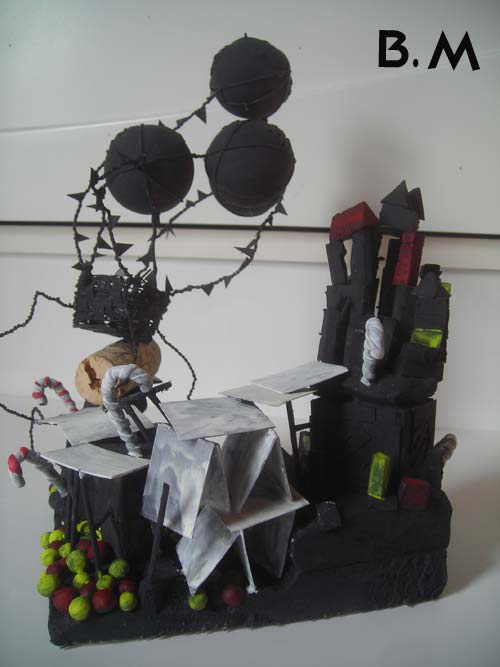 diorama montgolfiere