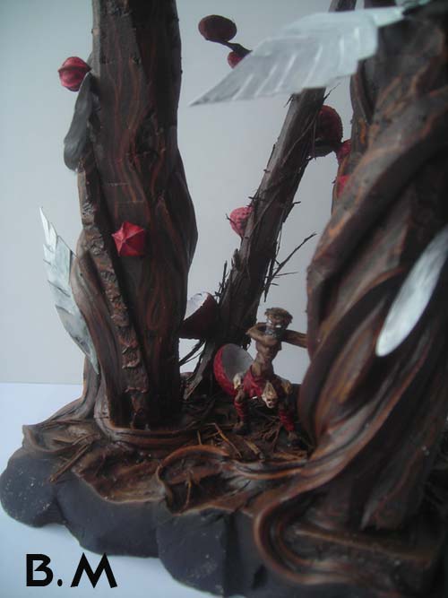 Diorama Jungle avec indien shuars 